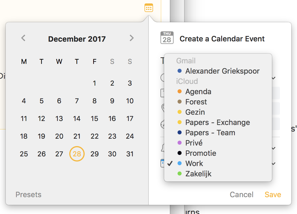 Calendar Event, Calendar Selection - Support - Community