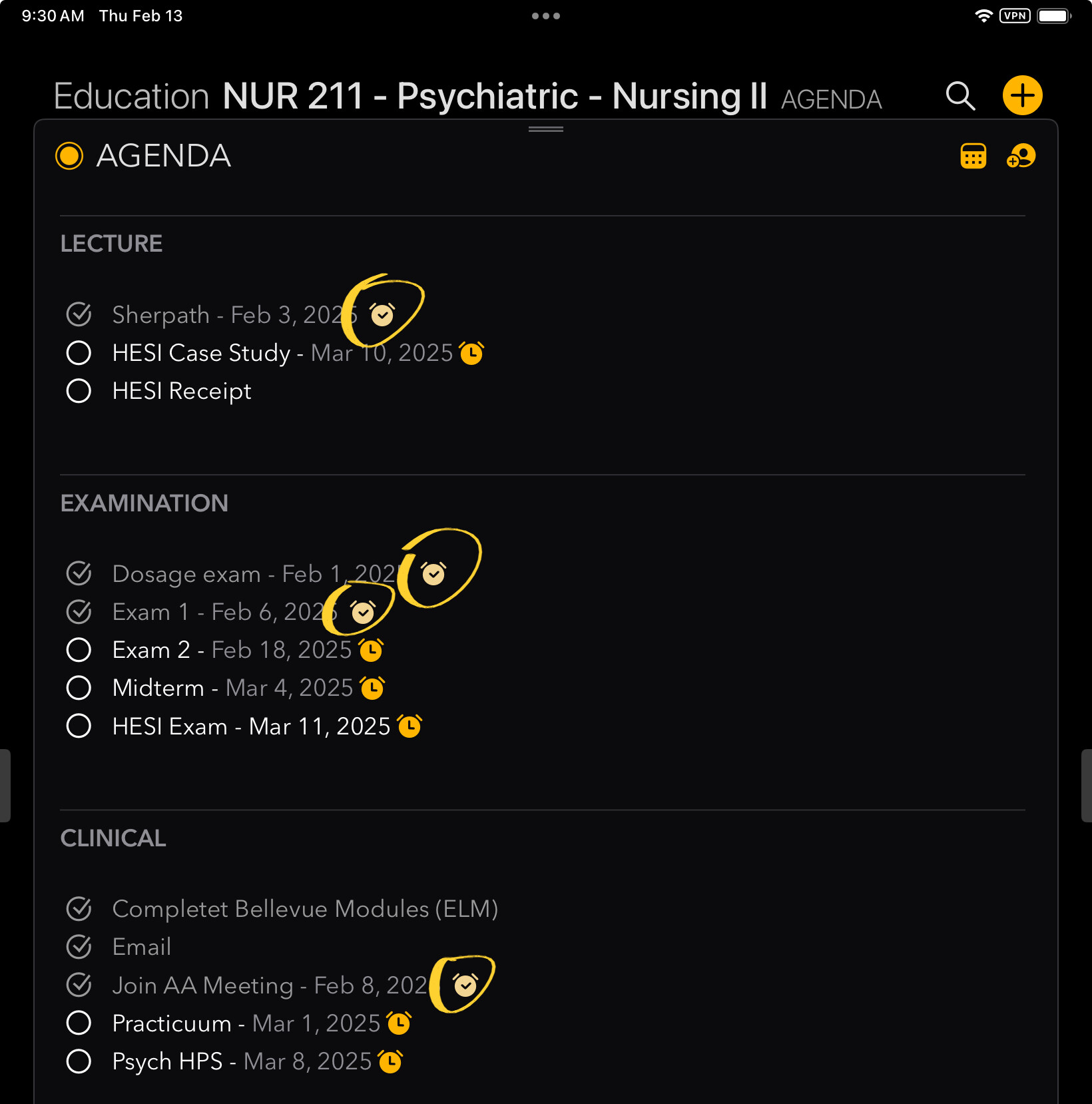 Education NUR 211 - Psychiatric - Nursing II AGENDA