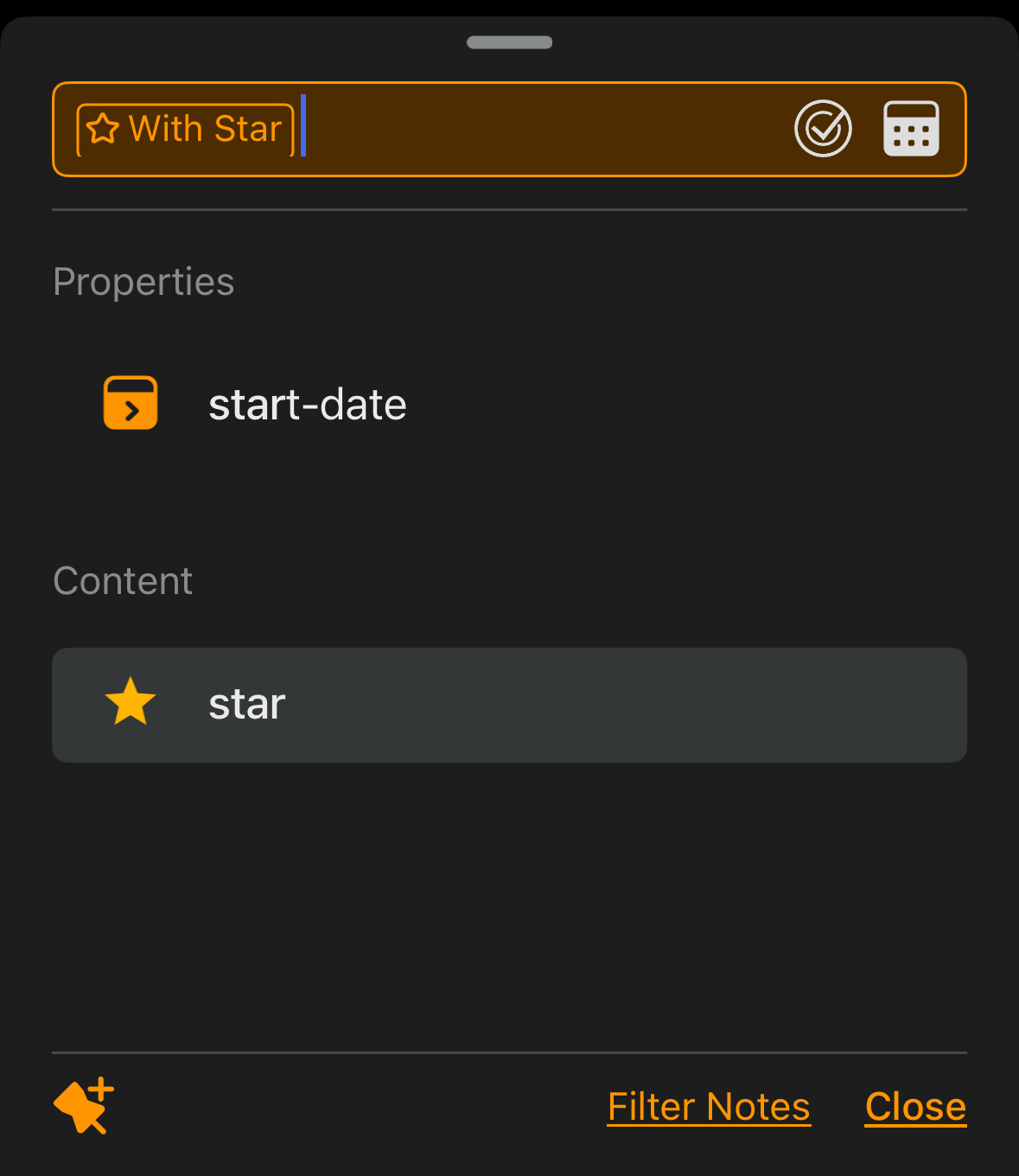 Search Notes for “star”